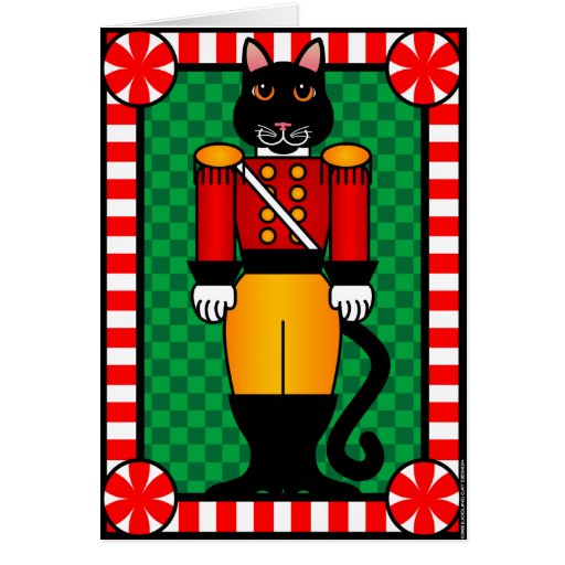 Nutcracker Cat Greeting Card