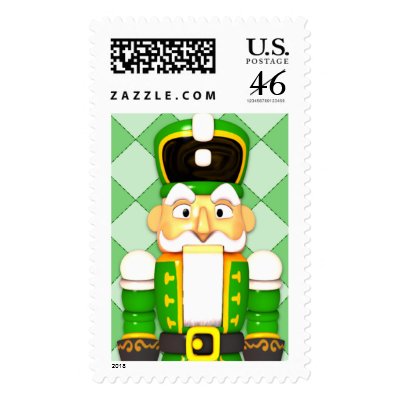 Nutcracker Custom Holiday Postage Green
