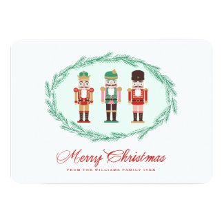 Nutcracker Holiday Photo Card Announcements