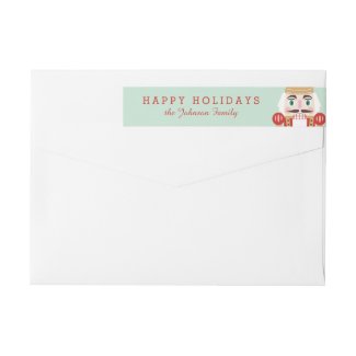 Nutcracker Holiday Wraparound Labels Wraparound Return Address Label