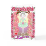Nutcracker Little Ballerina with Bravo-339 Greeting Cards
