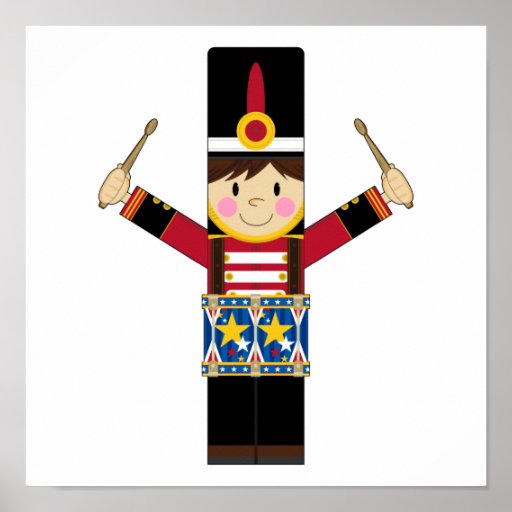 Nutcracker Soldier Playing Drums Print