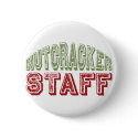 Nutcracker Staff Christmas Ballet Design buttons