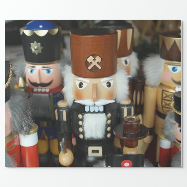 Nutcrackers Christmas Holiday Xmas Design Wrapping Paper