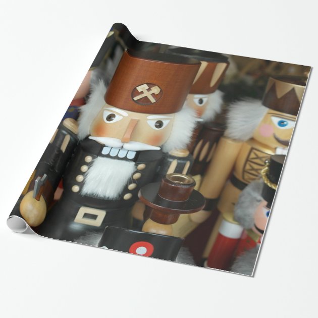 Nutcrackers Christmas Holiday Xmas Design Wrapping Paper