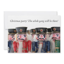 nutcrackers group Christmas party invitation