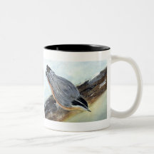 Nuthatch at Snowy Sunrise Mugs