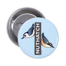 Nuthatch Fan Buttons