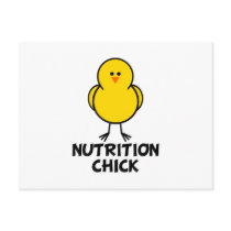 Nutrition Chick postcards by chicktshirts8 Nutrition Chick postcards