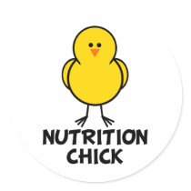 Nutrition Chick stickers by chicktshirts8 Nutrition Chick stickers