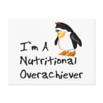 Nutritional Overachiever postcards by SillyShirts Nutritional Overachiever postcards