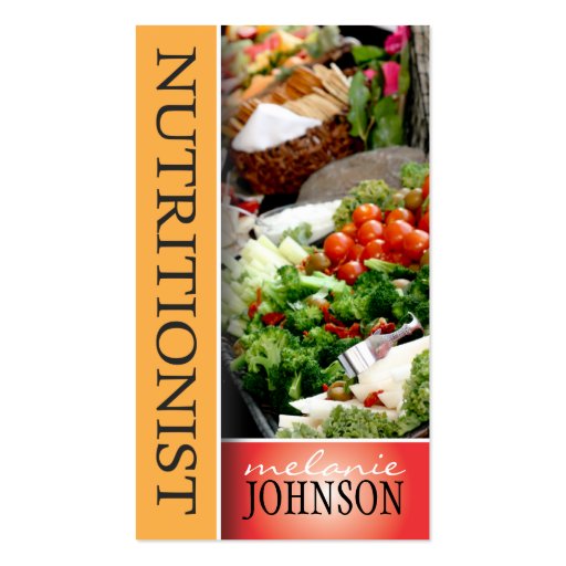 NUTRITIONIST BUSINESS CARD (front side)