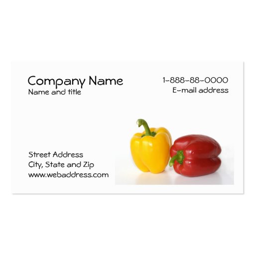 Nutritionist Business Card
