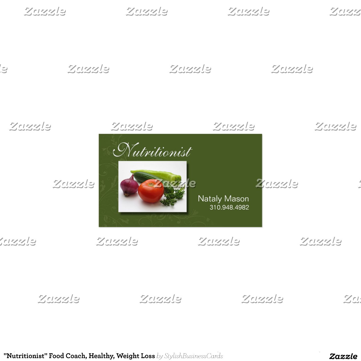 Nutritionist" Food Coach, Healthy, Weight Loss Business Card ...