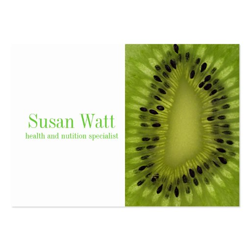 Nutritionist Kiwi Business Card (front side)