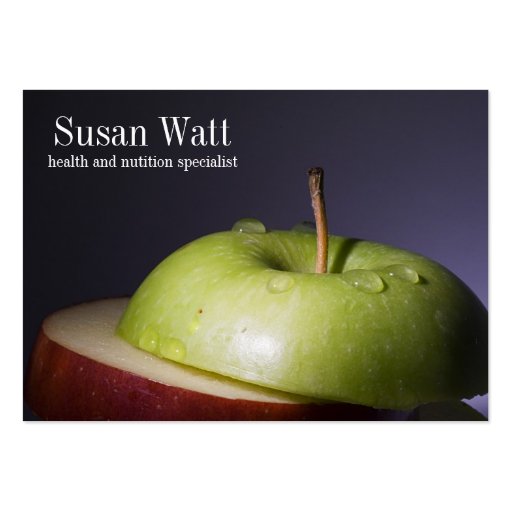 Nutritionist Sliced Apple Business Card