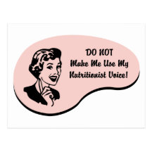 Nutritionist Voice Post Card