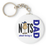 Nuts About Being A Dad Key Chain