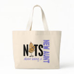 Nuts About Being A New Aunt 1 Blue Canvas Bags