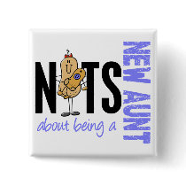 Nuts About Being A New Aunt 1 Blue buttons by gonenuts Nuts About Being A New Aunt 1 Blue buttons