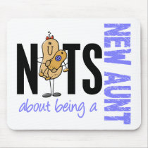 Nuts About Being A New Aunt 1 Blue Mouse Pad