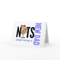 Nuts About Being A New Dad 1 (Blue) cards
