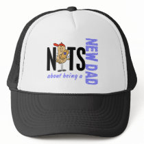 Nuts About Being A New Dad 1 (Blue) hats