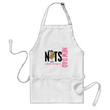 Nuts About Being A New Dad 1 (Pink) Apron