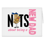 Nuts About Being A New Dad 1 (Pink) Cards