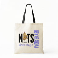 Nuts About Being A New Grandma 1 Blue bag