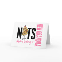 Nuts About Being A New Grandma 1 Pink cards