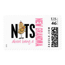 Nuts About Being A New Grandma 1 Pink postage