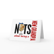 Nuts About Being A New Grandpa 1 Red Card