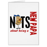 Nuts About Being A New Papa 1 Red Greeting Cards