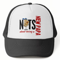 Nuts About Being A New Papa 1 Red hats