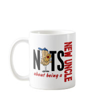 Nuts About Being A New Uncle 1 Red mugs