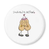 Nuts About Best Friend magnets by stick_figures Nuts About Best Friend magnets