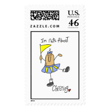 Nuts About Cheering T-shirts and Gifts Stamp