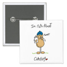Nuts About Coaching T-shirts and Gifts Pin