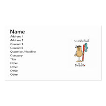 Nuts About Dentistry T-shirts and Gifts Business Card Template