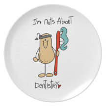 Nuts About Dentistry T-shirts and Gifts Party Plate