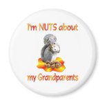 Nuts about Grandparents Fridge Magnet