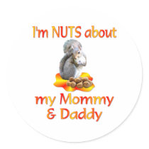 Nuts about Mommy & Daddy stickers by TLArnold5 Nuts about Mommy & Daddy stickers
