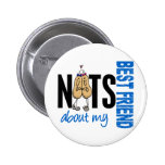 Nuts About My Best Friend 1 Blue Button