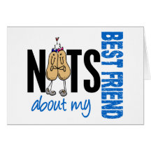 Nuts About My Best Friend 1 Blue Card