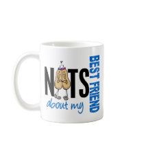 Nuts About My Best Friend 1 Blue Mug