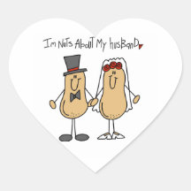 Nuts About My Husband T-shirts and Gifts Stickers