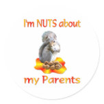 Nuts about Parents Stickers