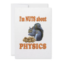 Nuts About Physics Personalized Invitations
