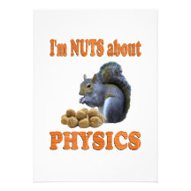Nuts About Physics Personalized Invitations